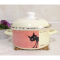 Chinese style cookware enamel coating strait pot